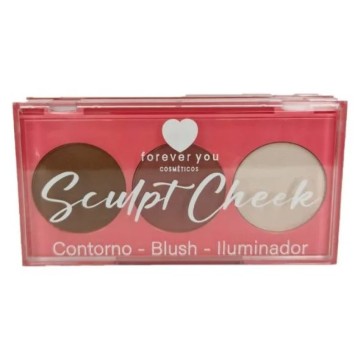 Paleta Contorno Blush Iluminador Sculpt Cheek Forever You